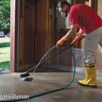 Clean Garage Floors Remove Oil Stains From Concrete