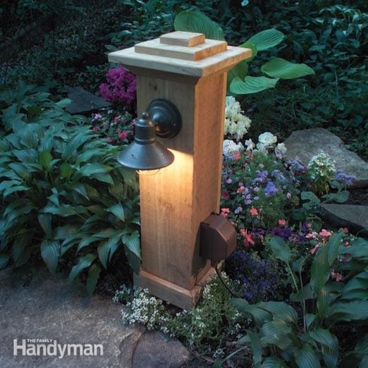 Install Outdoor Lighting And Outlet