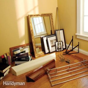Hanging Shelves, Hanging Mirrors and Hanging Towel Bars