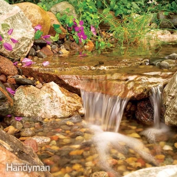 Build a Backyard Waterfall and Stream