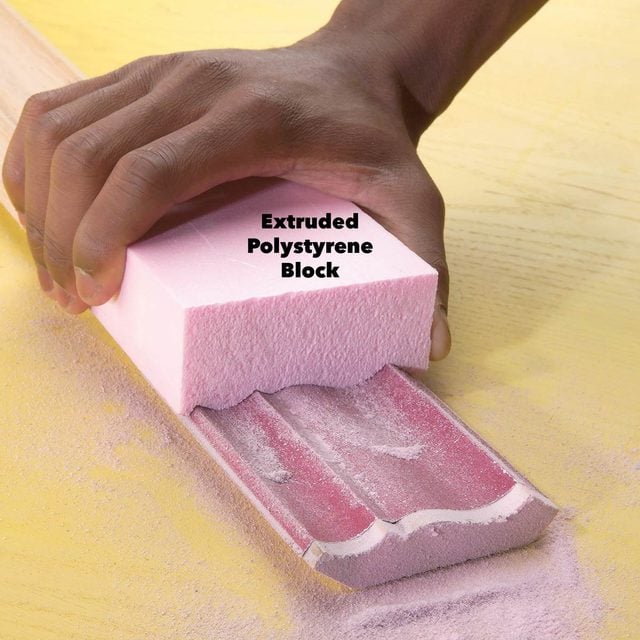 customized polystyrene sanding block