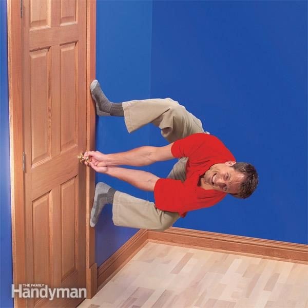 fix sagging or sticking doors the family handyman