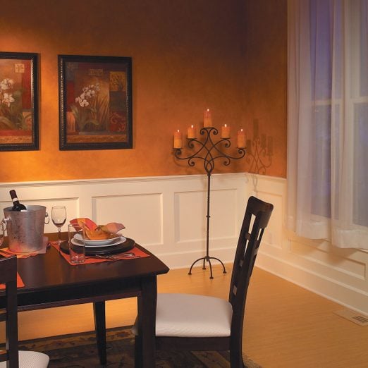 build a wainscoted wall dining room