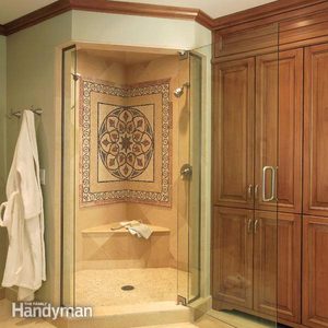 Remodel a Bathroom with Marble Mosaic and Limestone Tile