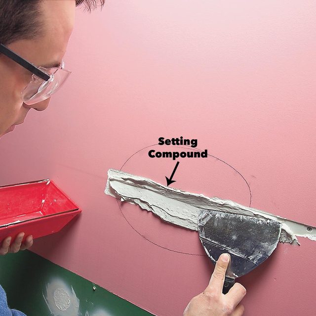 setting compound wall crack