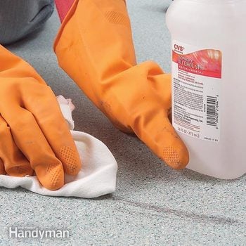 Remove Tough Vinyl Flooring Stains Diy, How To Remove Dried Acrylic Paint From Vinyl Flooring