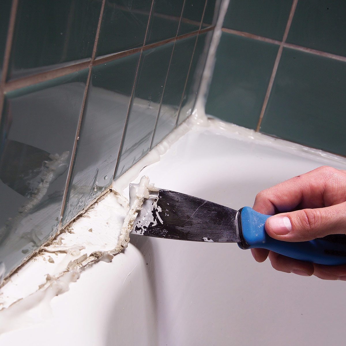 How to Remove Caulk From Tub The Family Handyman