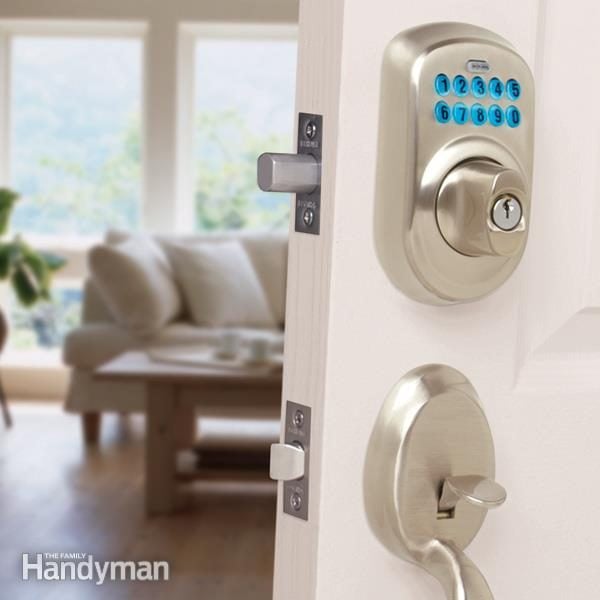 Keypad Entry Door Lock Keyless Security Code Auto Lock Hadle Set Home Garage New 