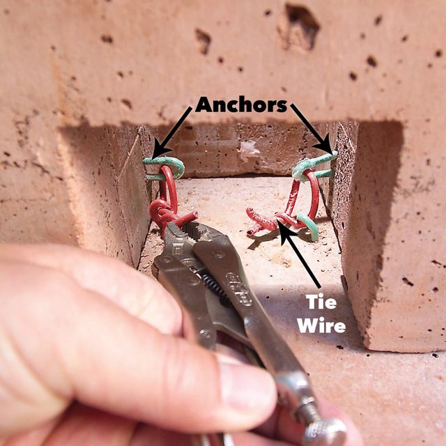 tie column and base anchors