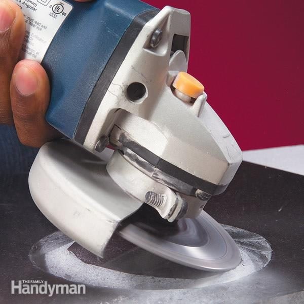 How To Cut Tile With A Grinder The Family Handyman