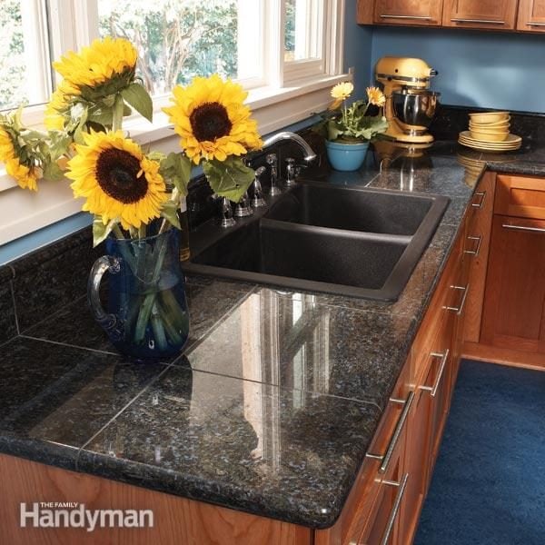 Install Granite Tile Diy, How To Install Tile Countertop Edge