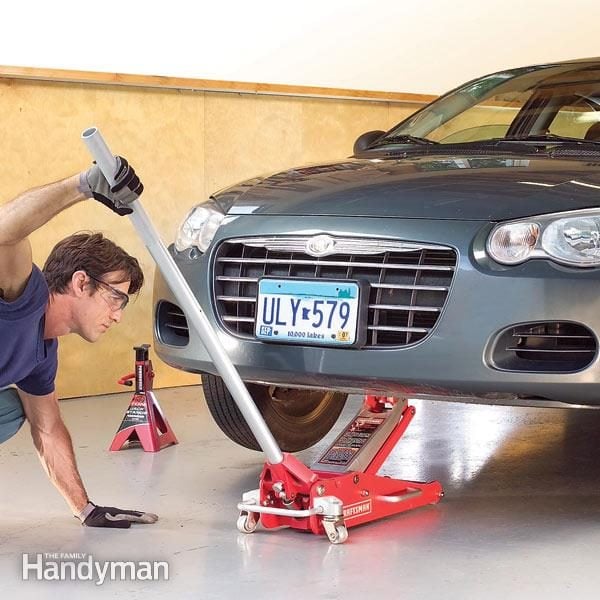 Car Repair How To Jack Up A Car Safely The Family Handyman