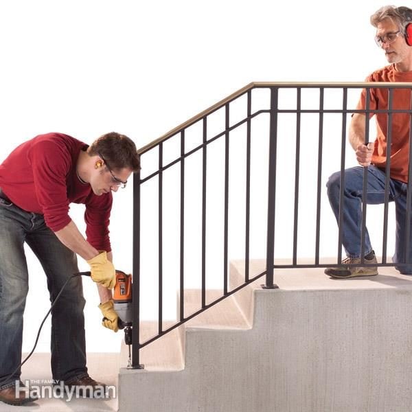 Safety First Install An Outdoor Stair Railing The Family