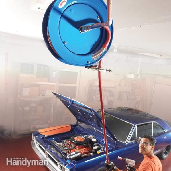 Air Hoses: Install a Retractable Air Hose Reel (DIY)