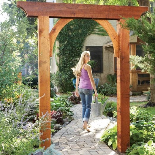 Build A Garden Arch Diy, How To Make A Simple Wooden Garden Arch