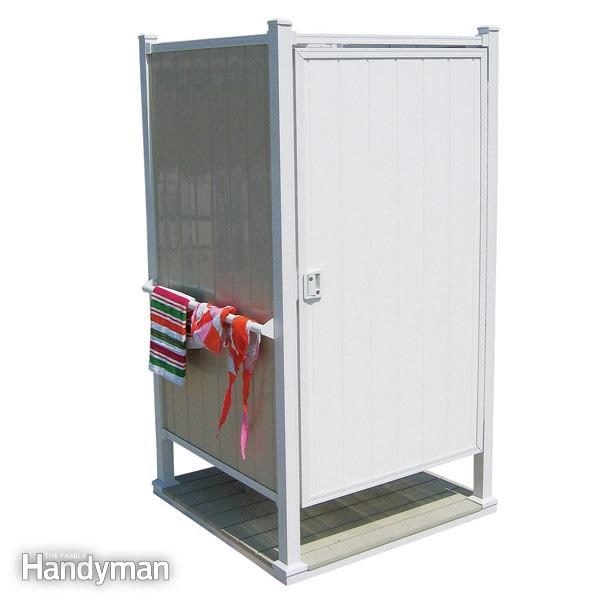 Diy Outdoor Shower Privacy The Family, Portable Outdoor Shower Stall