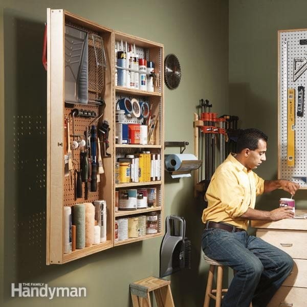 Diy Garage Cabinet, Family Handyman Storage Shelves