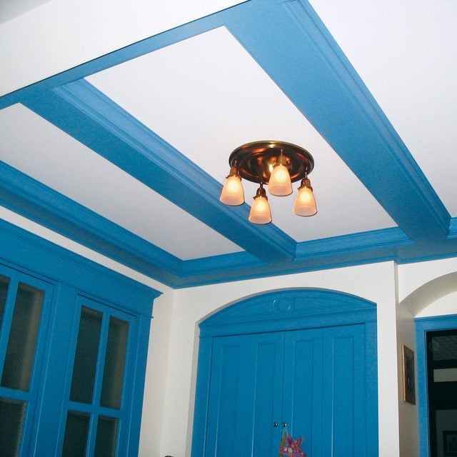 ceiling panel diy success story blue