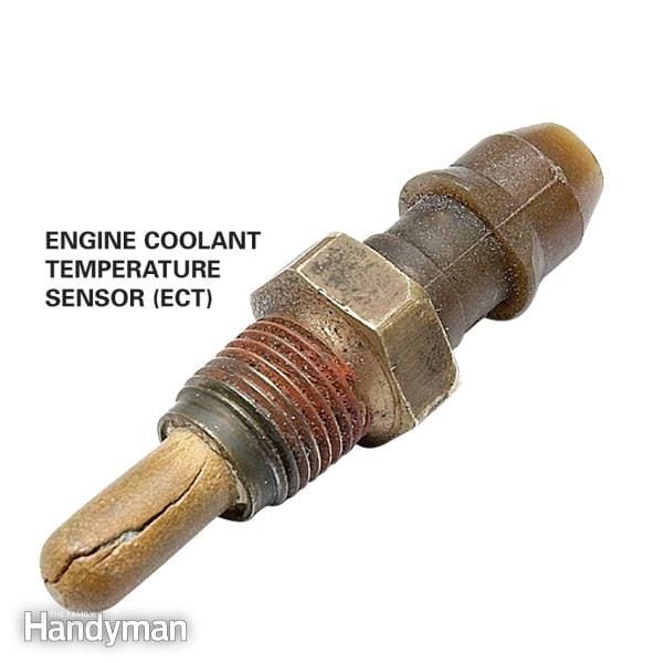 2008 silverado 4.3 coolant temperature sensor location