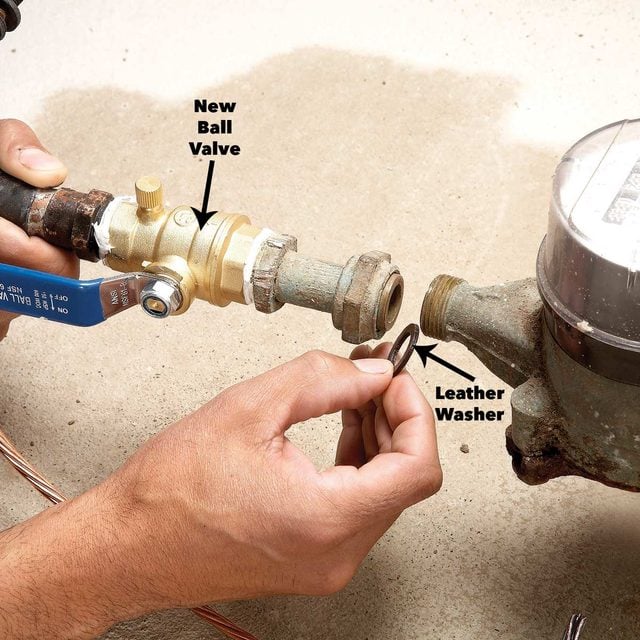 install new water valve