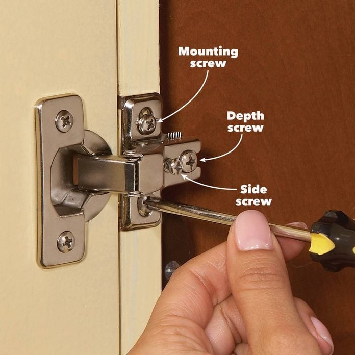 To Fix Kitchen Cabinets, How To Adjust Hinges On Kitchen Cabinets