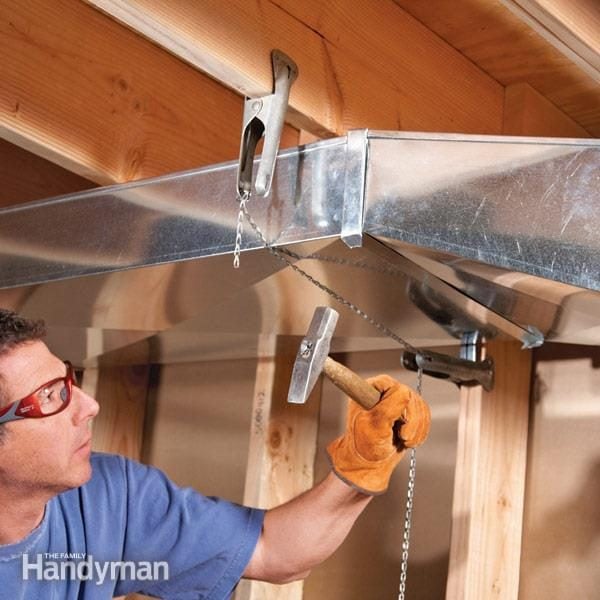 How To Flatten Basement Air Ducts, How To Run Heating Ducts In Basement