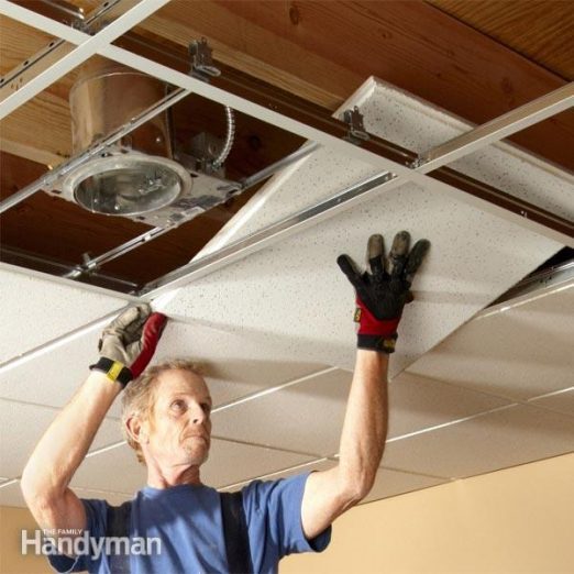Drop Ceiling Tiles Installation Tips | The Family Handyman