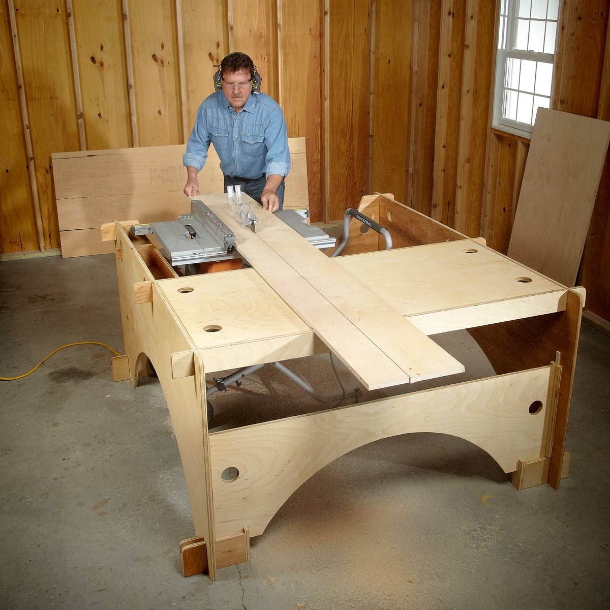 Table Saw Workbench Plan