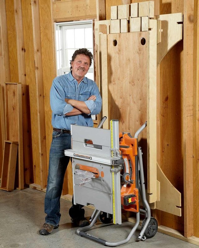 table saw table fold up