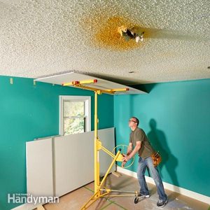 Why Remove Popcorn Ceiling When You Can Cover It With Drywall