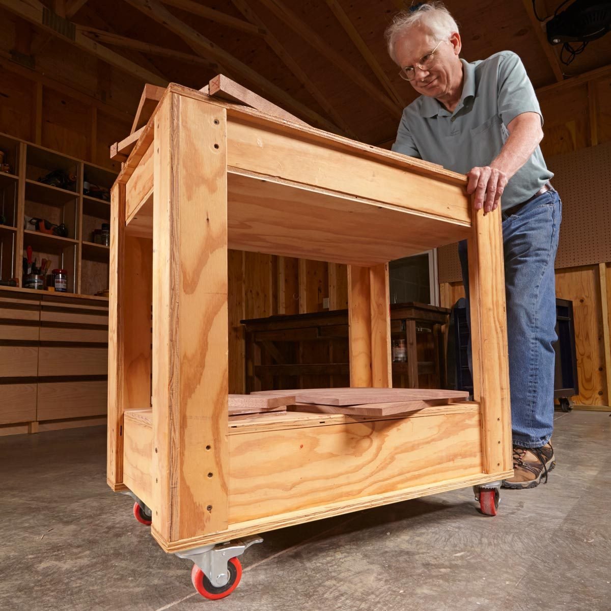 Rolling Tool Box Cart Plans The Family Handyman