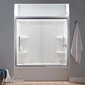 How To A New Bathtub And Surround, How To Install A Shower Door On Bathtub Wall Surround