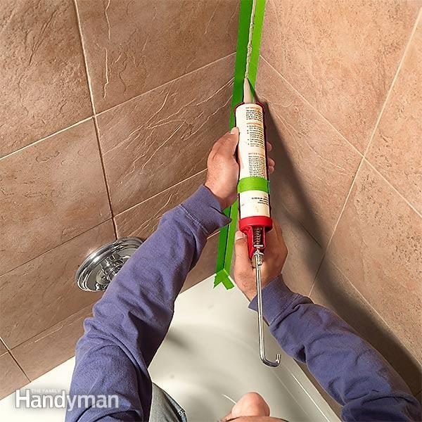How To Caulk A Shower Or Bathtub The Family Handyman