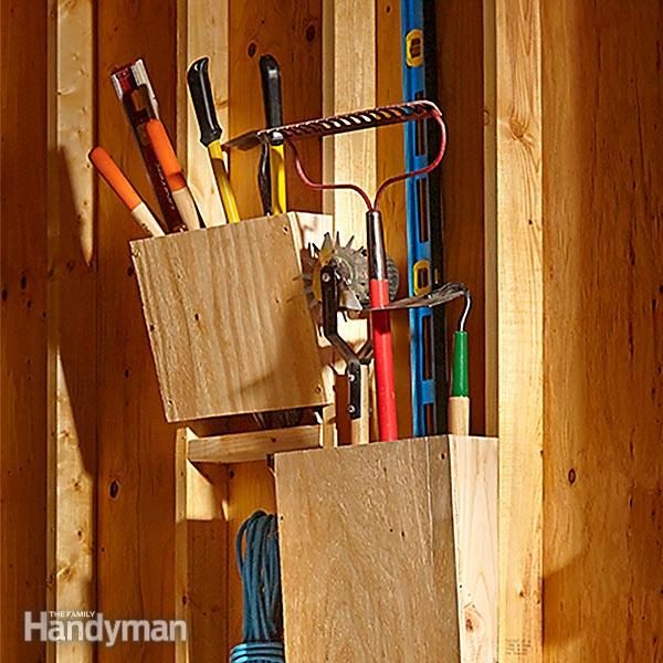 Slanted Garden Tool Rack Plans The Family Handyman