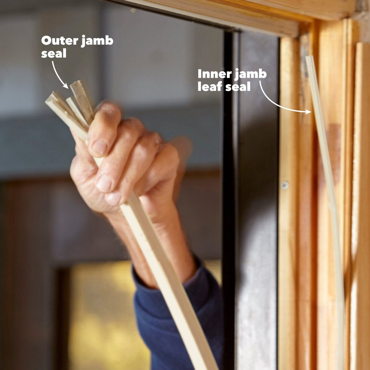 Drafty Patio Door? Weatherstripping Stops Drafts Cold (DIY)