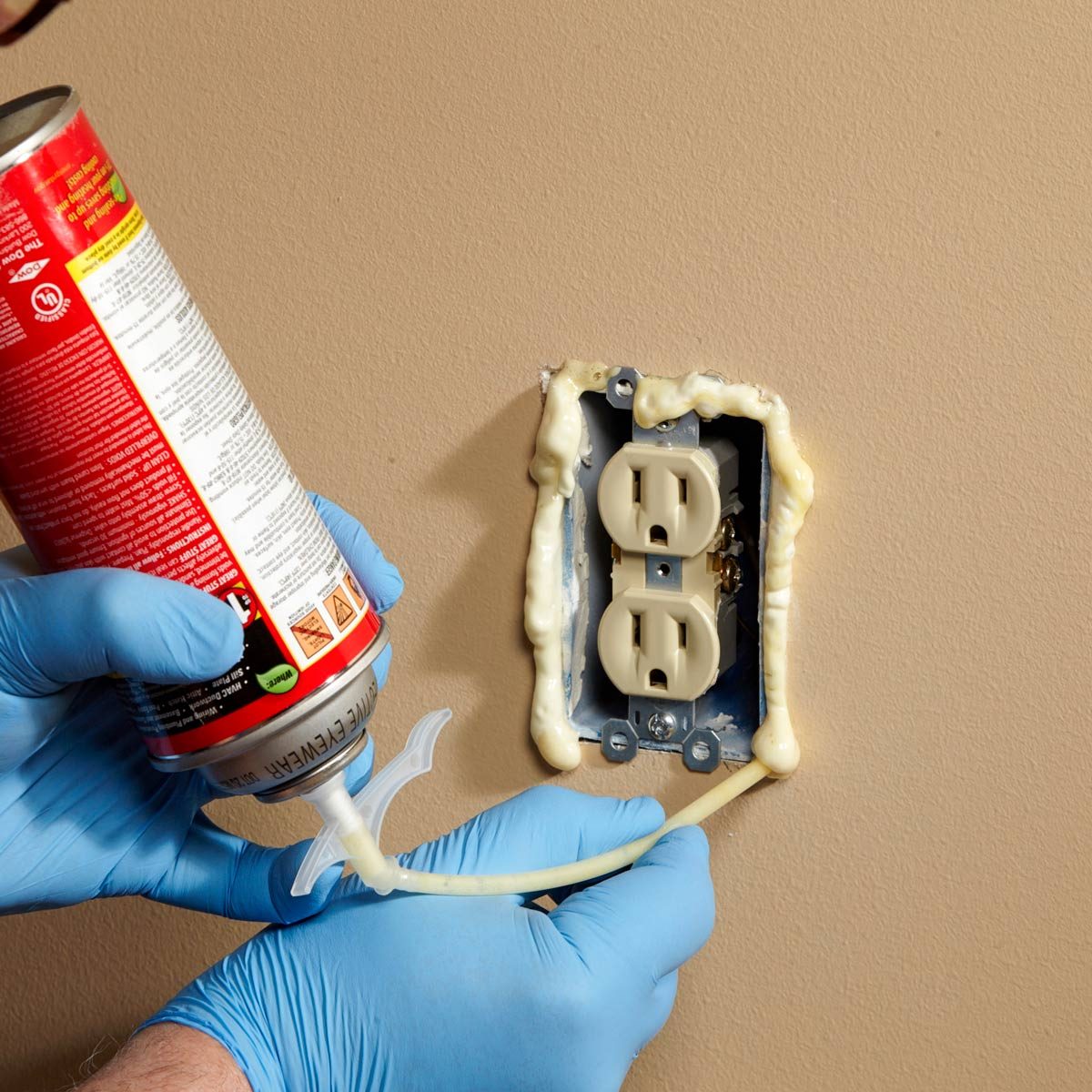 Outlet Insulation Stops Cold Air Coming Through Electrical Outlets