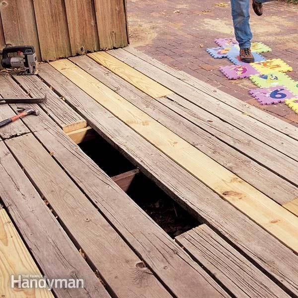 replacing deck boards the family handyman