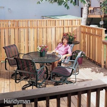 Build A Deck Privacy Fence Diy Family Handyman
