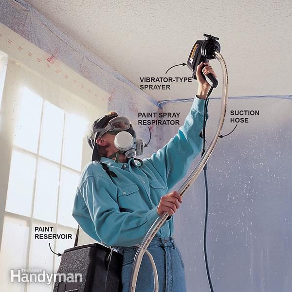 How To Paint Popcorn Ceilings Diy Family Handyman