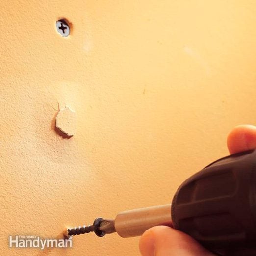How To Fix Popped Drywall Nails And S Diy Family Handyman - How To Patch Holes In Wall From Nails