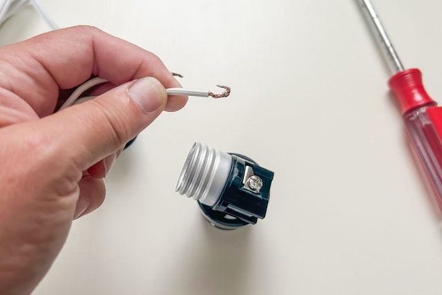hooks in ends of wires, How To Wire A Light Socket In A Lamp Ally Childress For Family Handyman Lamp Socket Make Hook In Ends Ksedit