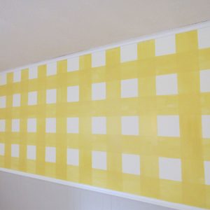 How To Paint a Gingham Wall