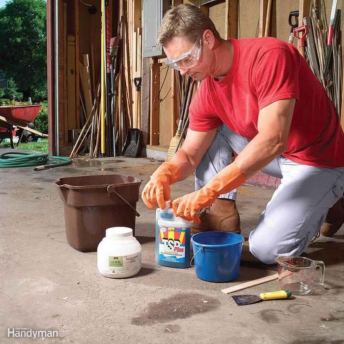 How to clean the garage floor