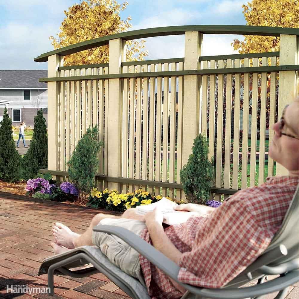 Construct a Patio Privacy Screen