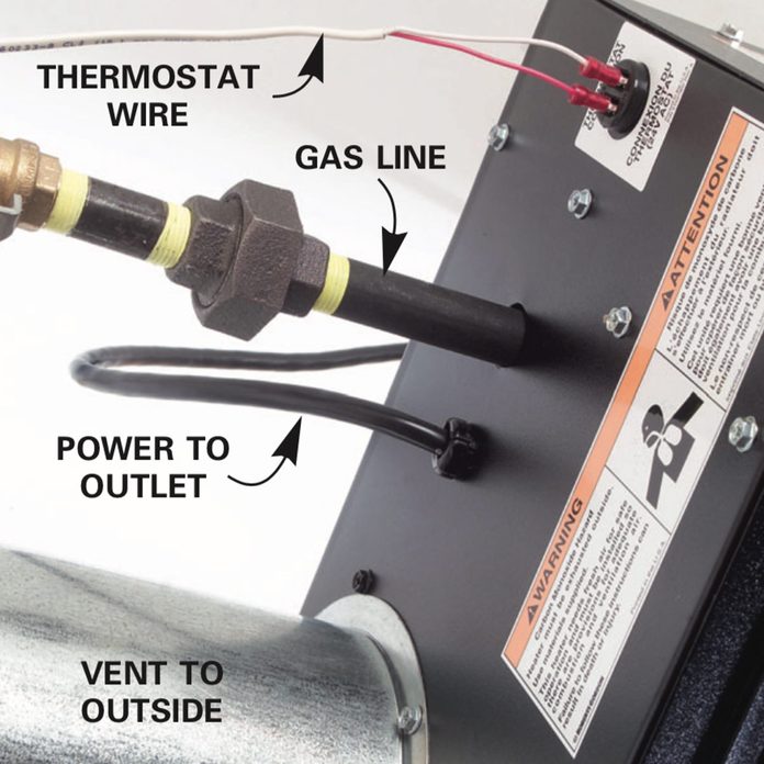 How To Heat A Garage Diy Family, Gas Garage Heater Installation