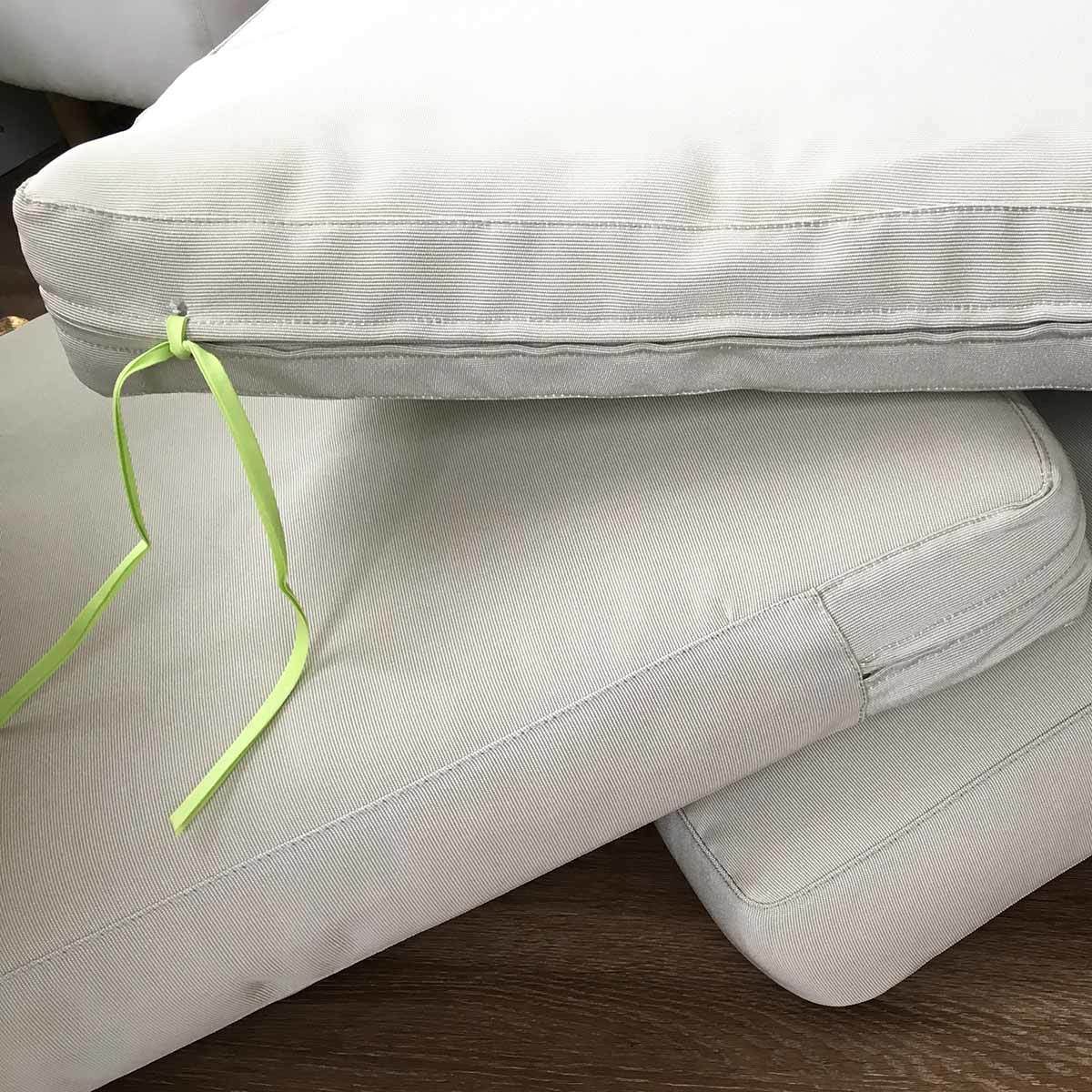 Keep Outdoor Cushions from Blowing Away with DIY Velcro Cushion Ties