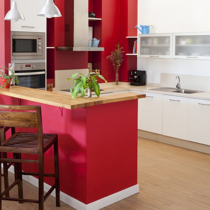 bold red kitchen kitchen cabinets colors