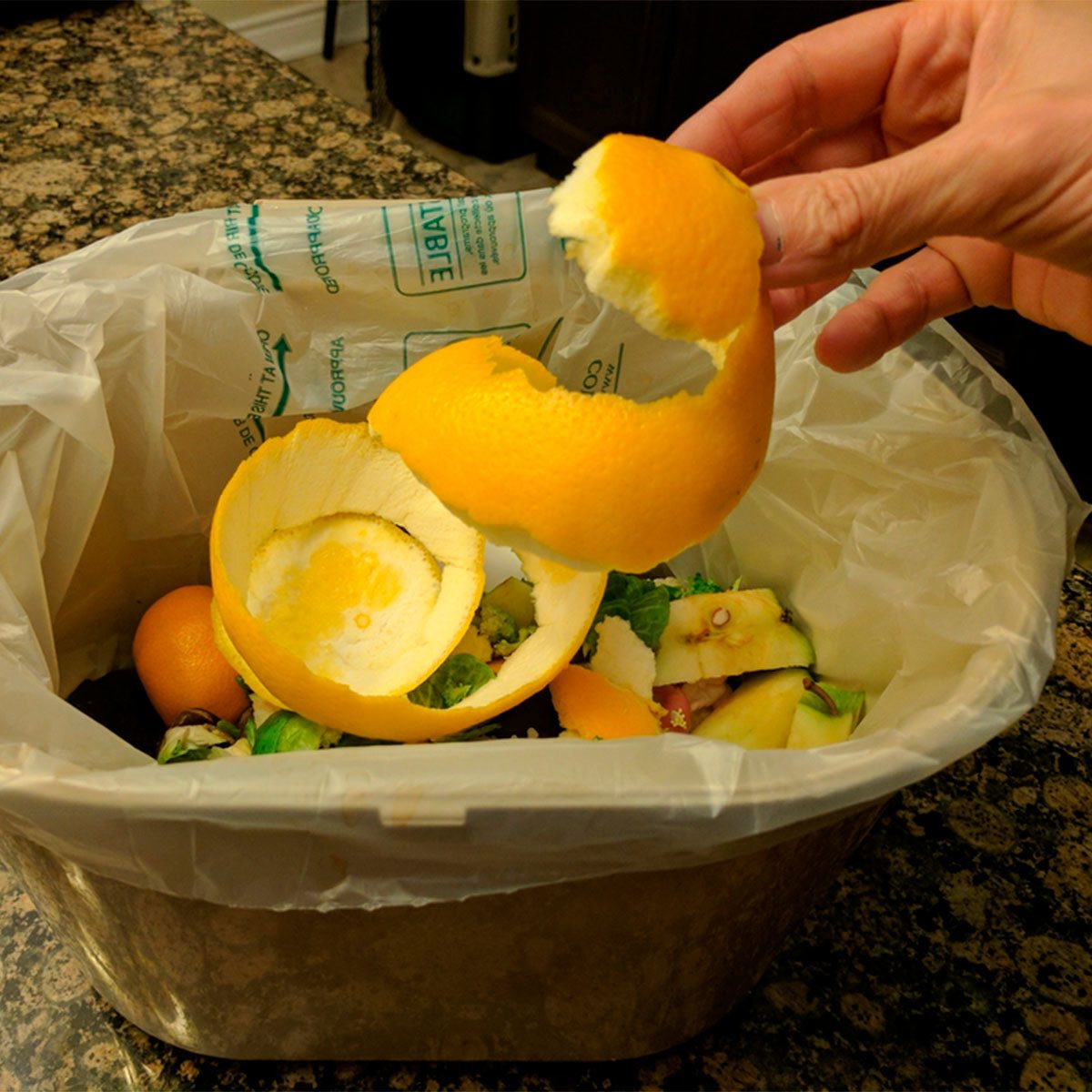 orange peel compost