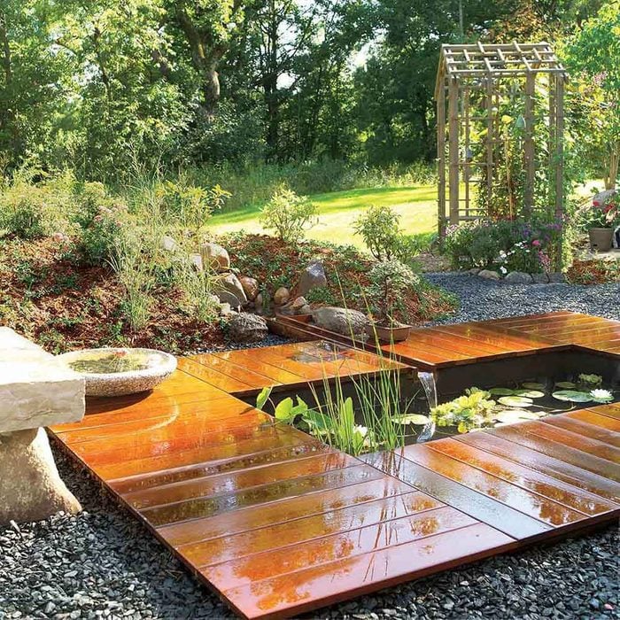 Garden Pond Fountain Design 