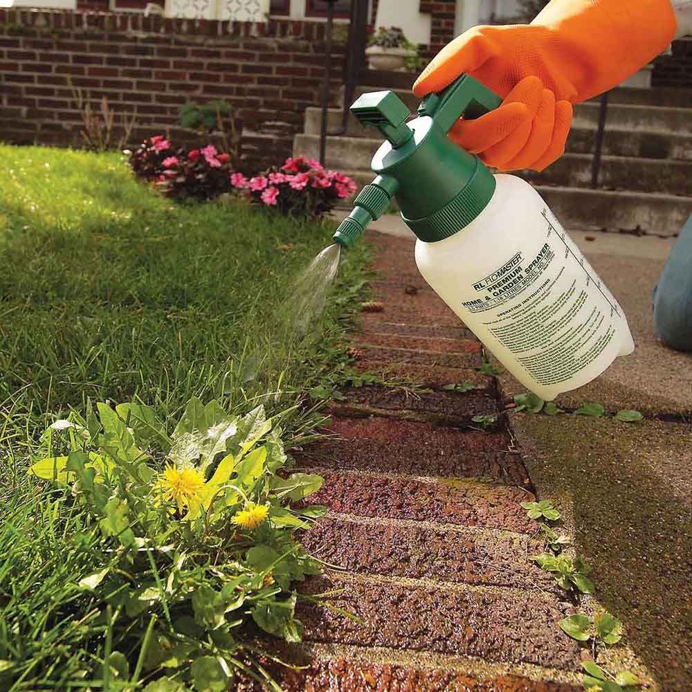 Simpler and cheaper: 2. Eliminate a few weeds one by one